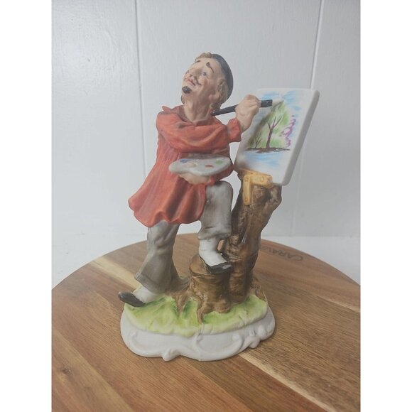 Lefton China Figurine Artist Hand Painted Crown Mark Lefton XU2465 - Picture 1 of 11